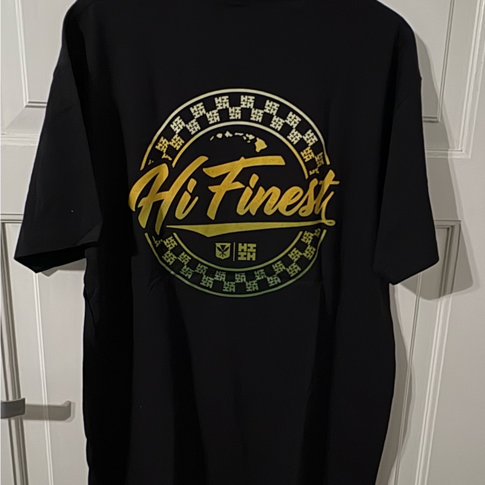 New Hi Finest Mens Large Black T-Shirt with free bag - Picture 4 of 5